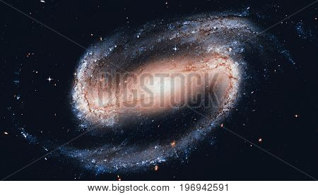 Spiral Galaxy In The Constellation Eridanus Ngc 1300 .elements Of This Image Are Furnished By Nasa.