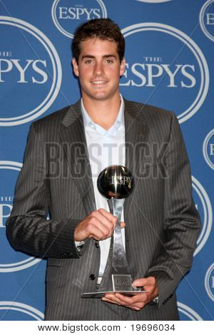 LOS ANGELES - JUL 14:  Tennis Player John Isner  in the Press Room of the 2010 ESPY Awards at Nokia Theater - LA Live on July14, 2010 in Los Angeles, CA ....