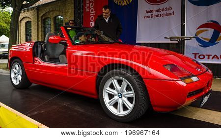 BERLIN - MAY 10 2015: Roadster BMW Z1. 28th Berlin-Brandenburg Oldtimer Day