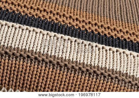 Close-up On The Texture In Wool