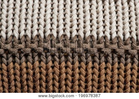 Close-up On The Texture In Wool