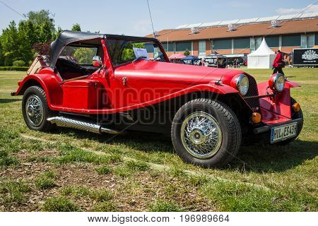 PAAREN IM GLIEN GERMANY - MAY 23 2015: Roadster Marlin is based around Triumph Herald components 1965. The oldtimer show in MAFZ.