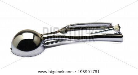 Metal Ice Cream Scooper Isolated