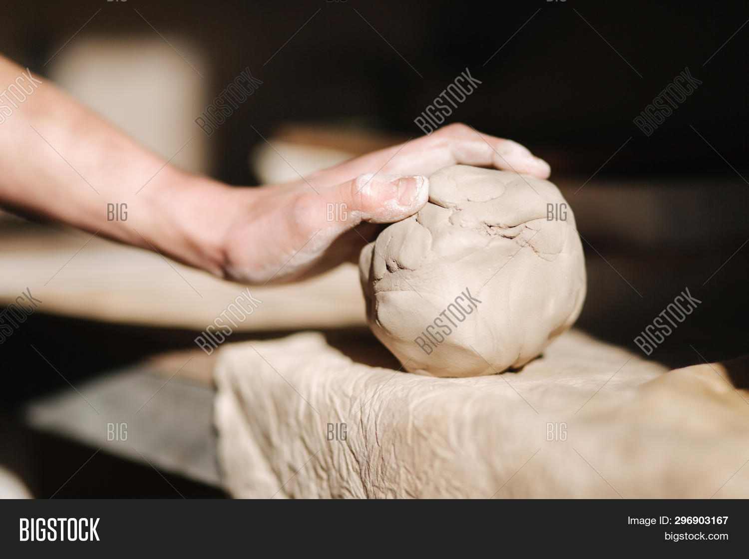 Clay Lump On Potters Image & Photo (Free Trial) Bigstock