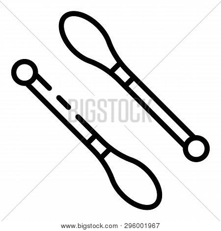 Gymnastic Maces Icon. Outline Gymnastic Maces Vector Icon For Web Design Isolated On White Backgroun