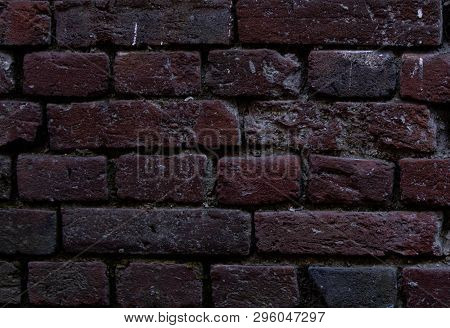 Old Red Brick Wall, City Background, Textures