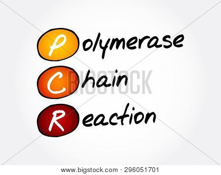 Pcr - Polymerase Chain Reaction, Acronym Health Concept Background