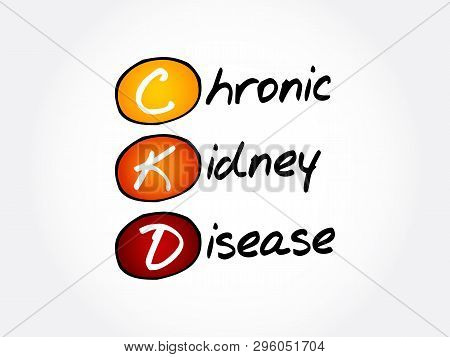 Ckd - Chronic Kidney Disease, Acronym Health Concept Background