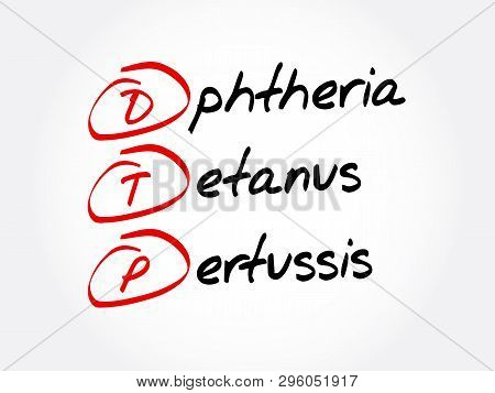 Dtp - Diphtheria Tetanus Pertussis Acronym, Concept Background