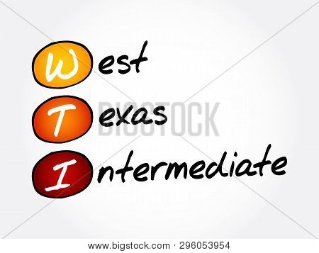 Wti - West Texas Intermediate Acronym, Business Concept Background