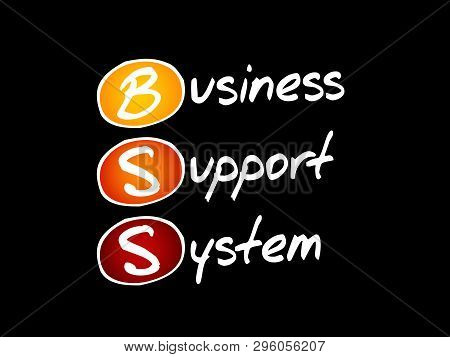 Bss - Business Support System, Acronym Concept Background