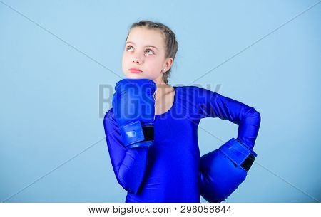 Boxer Child In Boxing Gloves. Female Boxer Change Attitudes Within Sport. Rise Of Women Boxers. Girl
