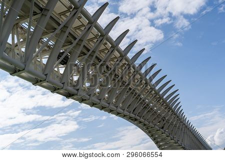 Skeleton Bridge Venice Close Up Photography, Arichtecture Photography In Venice Italy