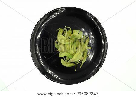 Boiled Green Agasta  : Sesbania Grandiflora , Aeschynomene , Agati Or Hummingbird Tree . Can Eat The