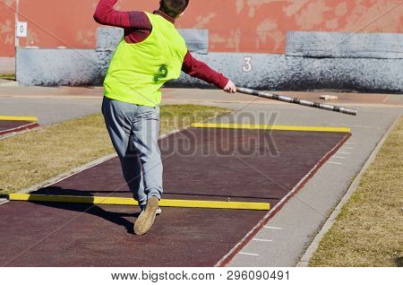 Gorodki - Russian Folk Sports Game. In This Game You Need Specific Distances To Smash Figures Made I