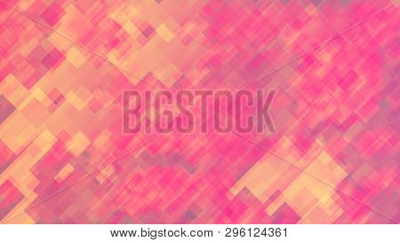 Colour Abstraction With Pink Rectangles. 8k. 7680x4320