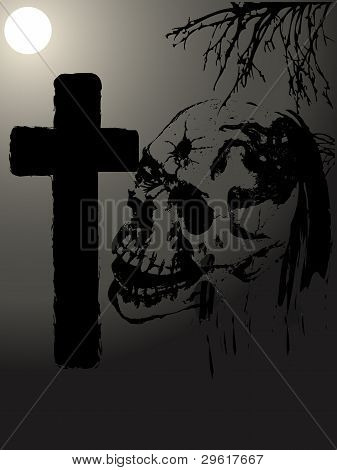 Grave And Skull