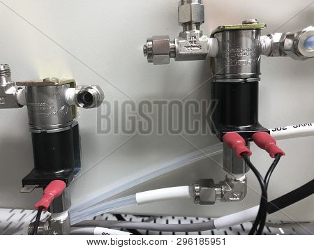 Maemoh, Lampang, Thailand - November 16, 2018: Pressure Control Valve To Works As A Weather Meter In