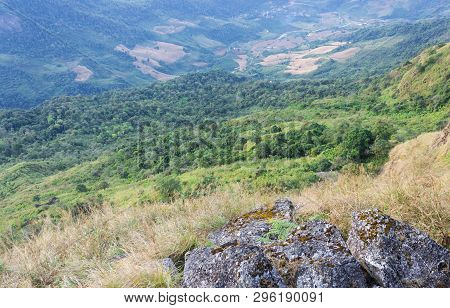 Landscape Phu Langka National Park View Point And Stone Phayao Thailand Travel. Phu Langka National 