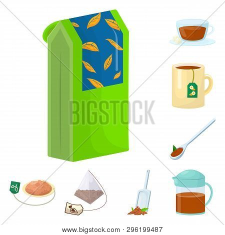 Vector Illustration Of Food And Natural  Symbol. Set Of Food And Black  Stock Vector Illustration.
