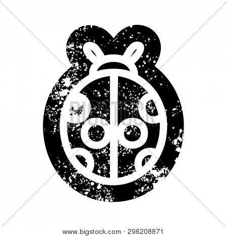 cute ladybug icon symbol