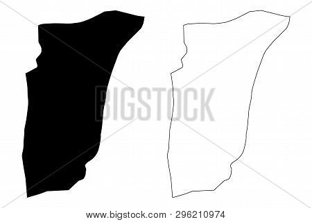 Ghardaia Province (provinces Of Algeria, Peoples Democratic Republic Of Algeria) Map Vector Illustra