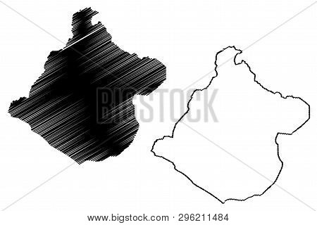 Department Of Tacna (republic Of Peru, Regions Of Peru) Map Vector Illustration, Scribble Sketch Tac
