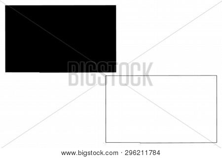 Andrews County, Texas (counties In Texas, United States Of America,usa, U.s., Us) Map Vector Illustr