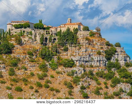 The Fortified Village Of Gourdon Situated High In The Mountains Is Considered One Of Frances Most Be