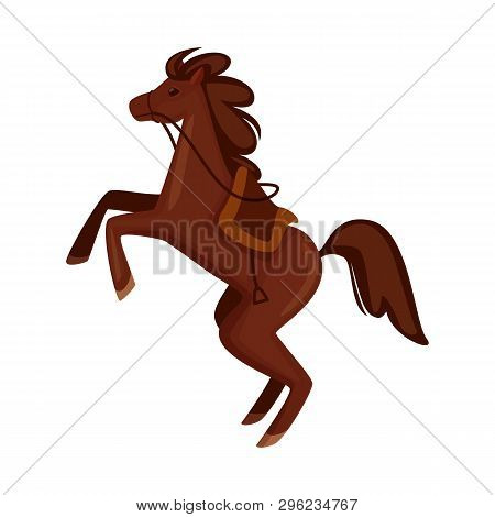 Vector Illustration Of Horse And Animal Icon. Set Of Horse And Running Vector Icon For Stock.
