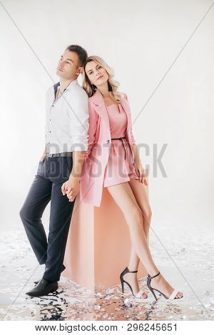 Beautiful Young Couple In Love. Stock Photo