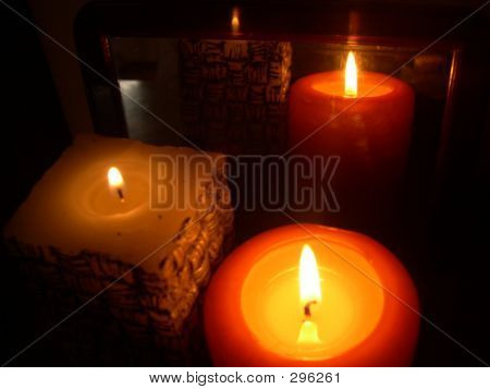 À luz de velas