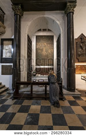 Warsaw, Poland. April, 2018. The Internal View Of  Archcathedral Basilica Of St. John The Baptist