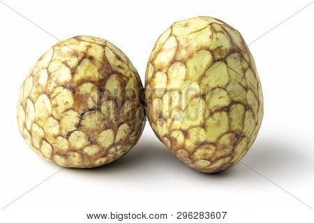 Chirimoya Fruit On A Clear White Background