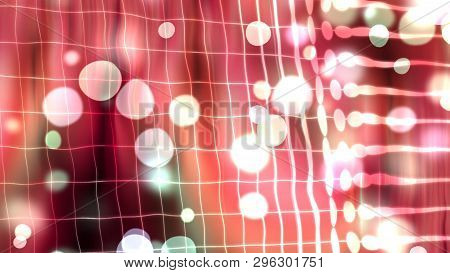 Clear Lines And Circles Geometric Abstraction - Distortion Of Space, Computer Generated Background, 