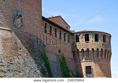 สฟอร์ซาของปราสาท Dozza Emilia-Romagna อิตาลี