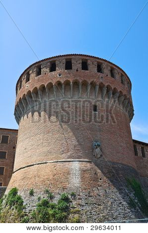 สฟอร์ซาของปราสาท Dozza Emilia-Romagna อิตาลี