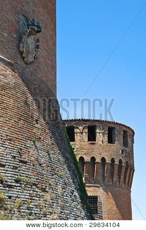 สฟอร์ซาของปราสาท Dozza Emilia-Romagna อิตาลี