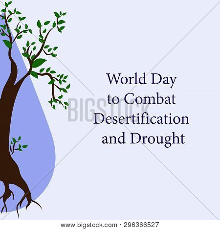 Global Environmental Problems.vector Design Postcards For World Day To Combat Desertification And Dr