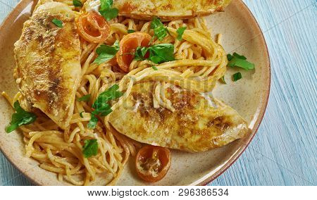 Spicy Chicken Lazone Pasta