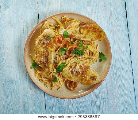 Spicy Chicken Lazone Pasta