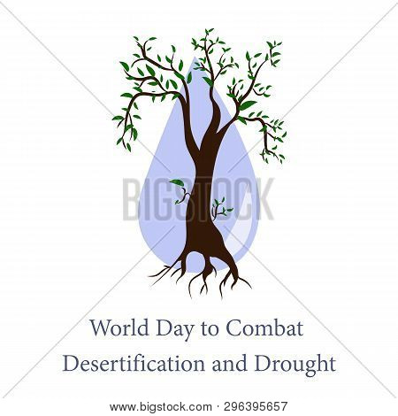 Global Environmental Problems.vector Design Postcards For World Day To Combat Desertification And Dr