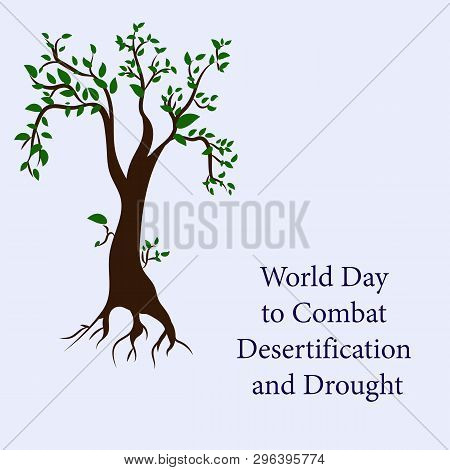 Global Environmental Problems.vector Design Postcards For World Day To Combat Desertification And Dr