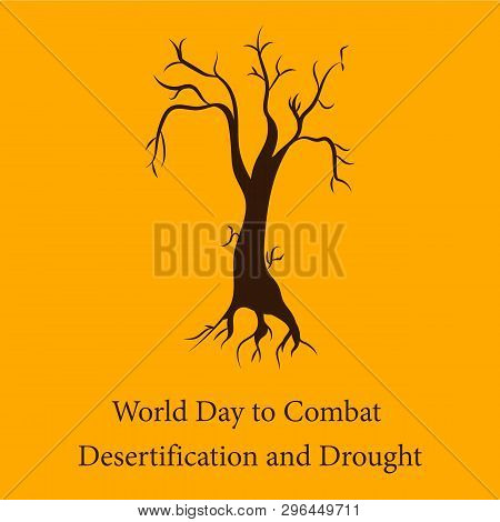 Global Environmental Problems.vector Design Postcards For World Day To Combat Desertification And Dr