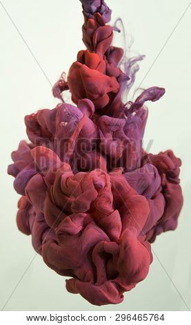 Colorful Ink Drops In Water