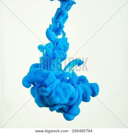 Colorful Ink Drops In Water