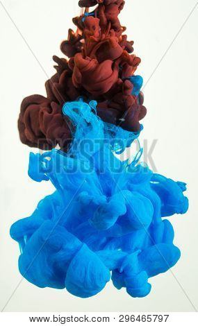 Colorful Ink Drops In Water