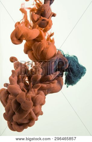 Colorful Ink Drops In Water