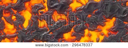 Seamless Magma- Large File. Destroy Molten- Fluid Metal