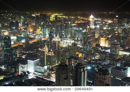 บรรยากาศของดาวในเวลากลางคืน กรุงเทพมหานคร ไทย